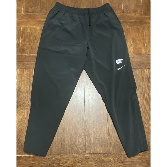Nike KSU Kansas State Wildcats Team Issued Black Training Pants Mens M NWOT - Picture 1 of 5